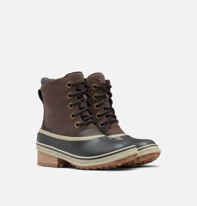 Sorel Kadın Slimpack™ Iii Lace Duck Mid - Yağmur Bot Siyah/Kahverengi - 032-HDICOL